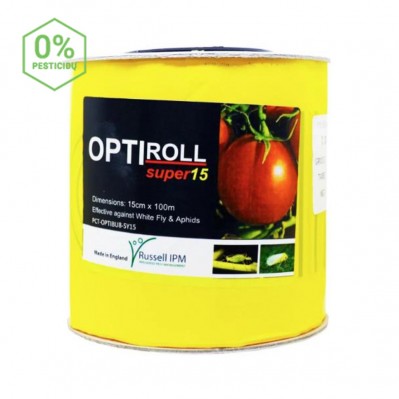 Lipni amarų ir baltasparnių gaudyklė Optiroll, 15 cm/100 m